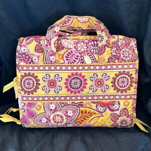 VERA BRADLEY BALI GOLD COSMETIC  TRAVEL BAG
